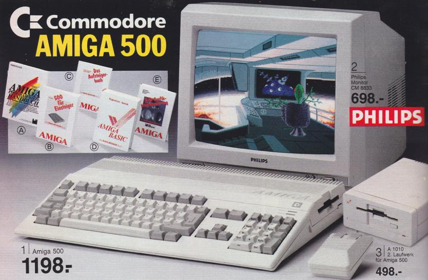 [29/08/10] Anfang/Mitte der 80er Jahre DAS Einstiegsgerät für alle, die zu Hause spielen wollten: der Commdore Amiga 500.