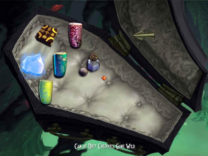 [16/08/10] (2008) Witzige Idee: Das Sarginventar aus dem Point & Click Adventure A Vampyre Story. 