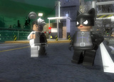 Fünf kleine Bilder zu Lego Batman zeigen Two Face und Catwoman