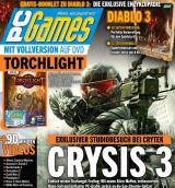 PC Games 5/12 mit Titelstory Crysis 3, Top-Vollversion Torchlight, Risen 2 im Test und Diablo-3-Enzyklopädie