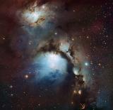 Astronomen machen die leuchtenden Nebel von Messier 78 sichtbar