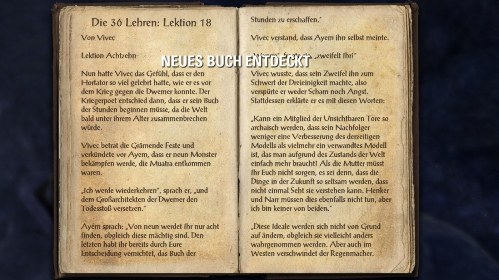 TESO: Alle 36 Lektionen von Vivec in Vvardenfell - Guide