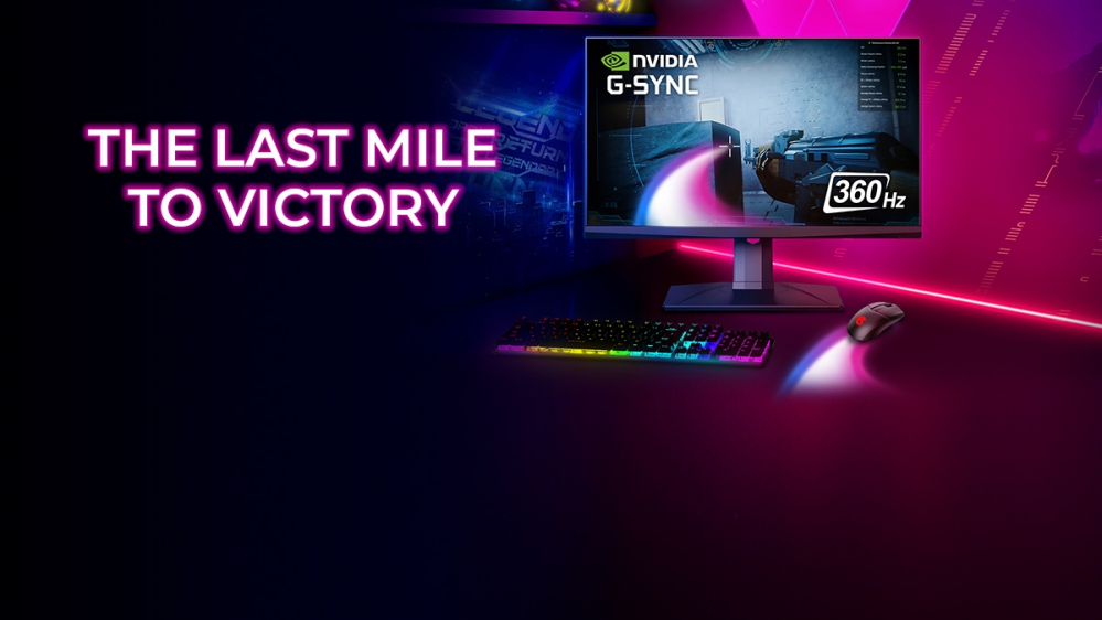 MSI E-Sport-Bundle: 360-Hz-Monitor und Gaming-Maus für Nvidia Reflex bringen "The last Mile to Victory"