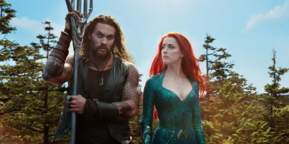 Jason Momoa und Amber Heard in Aquaman.