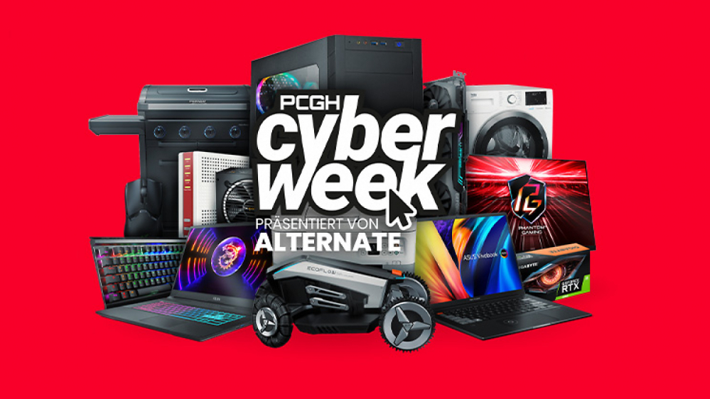 PCGH Cyber Week: Nur noch wenige Stunden! Jetzt bis zu 50% Rabatt auf PC-Hardware sichern!