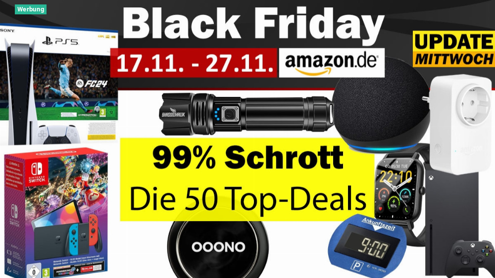 Amazon Black Friday: 99% Schrott - 50 Top-Angebote, die man am Black Friday nicht verpassen sollte - Update