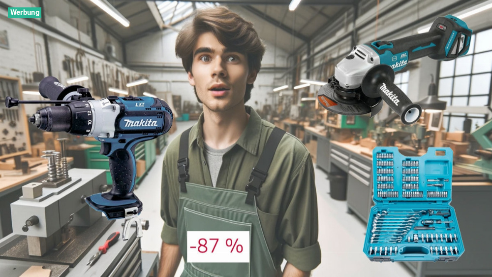 Wie bitte? 87% Rabatt - Amazon verramscht Makita 18V Akku-Werkzeug & Zubehör