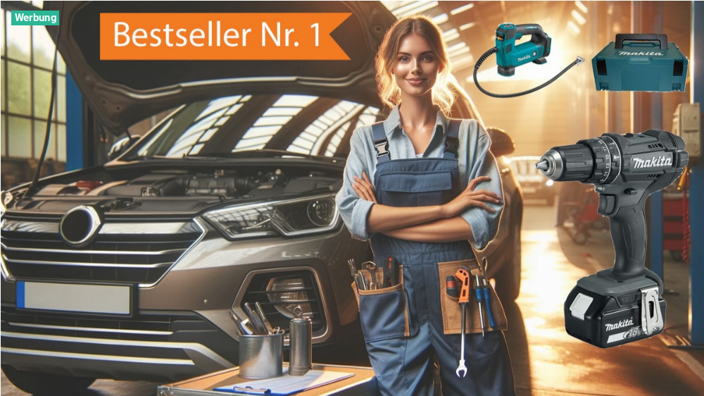 Endlich wieder lieferbar und sogar 44% günstiger: Beliebter Makita 18V Akku-Kompressor zum Aufpumpen von Auto- & Fahrrad-Reifen