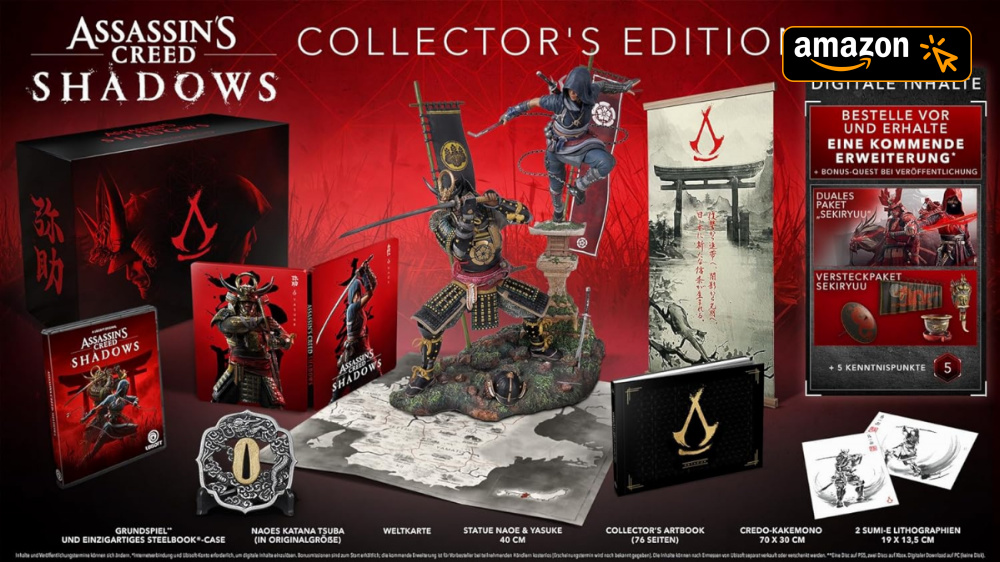 Bald ausverkauft - Assassin's Creed Shadows Collector's Edition zum besten Preis noch lieferbar