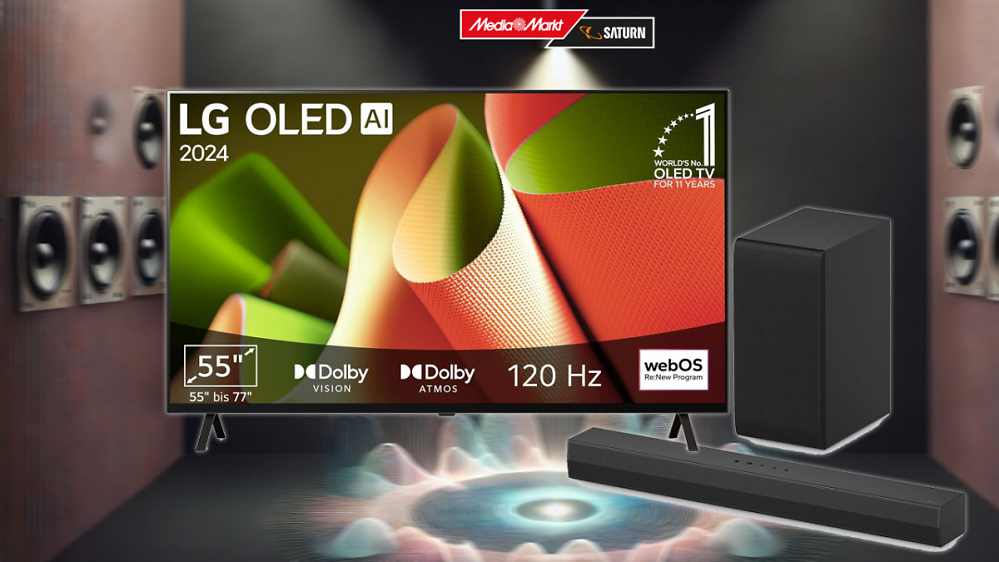 Bei MediaMarkt über 1.200 Euro auf LG OLED-TV und Soundbar sparen