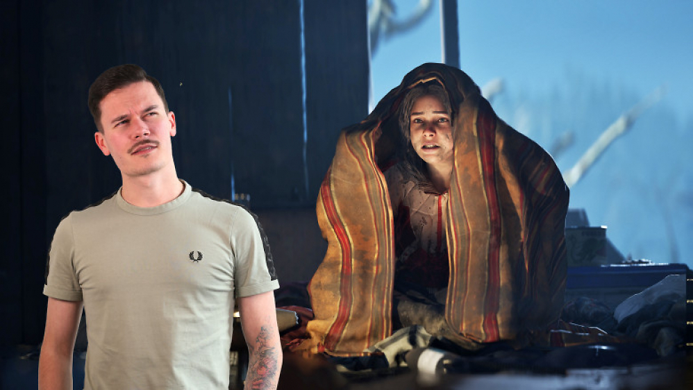 Tobias und Mädchen in Hell is Us