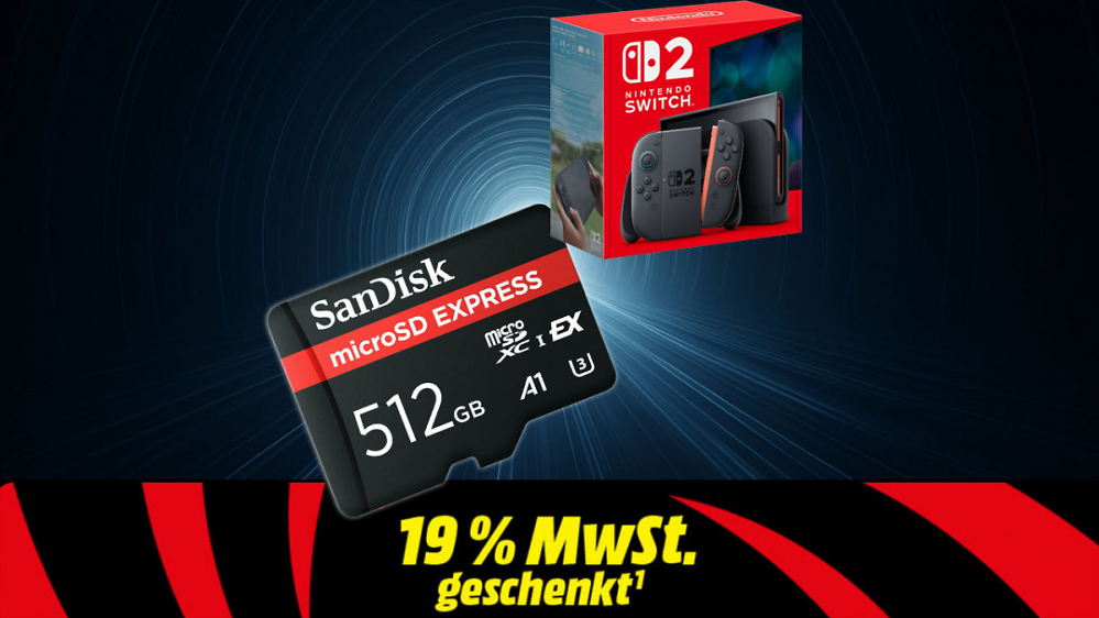 Schnell zugreifen | SD-Express-Karten für die Nintendo Switch 2 zu Bestpreisen bei MediaMarkt 