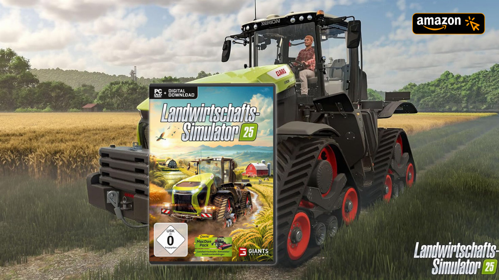 Noch nie so günstig: Amazon bestellt mit dem Landwirtschafts-Simulator 25 das Feld 