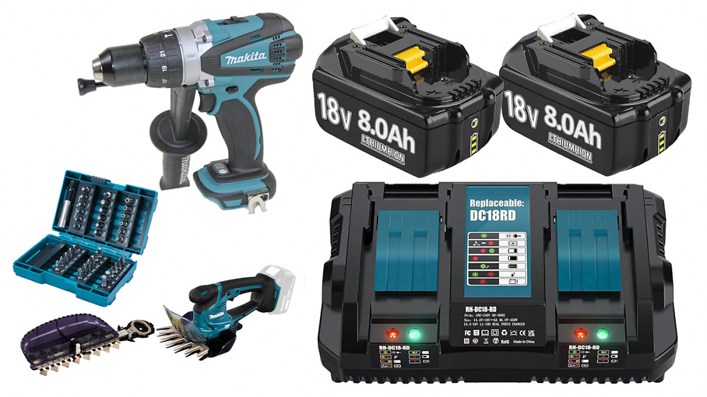Amazon-Hit für Makita: 2x 18V-Akku 8,0 Ah & Doppel-Lader unter 65€ - auch Werkzeuge günstiger