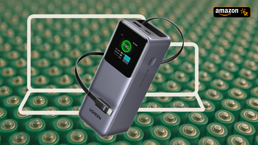 Jetzt zum Tiefstpreis: Powerbank für zwei Laptops mit einziehbarem Kabel 