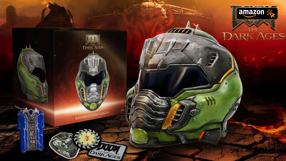 DOOM Fans flippen aus: Original Bethesda DOOM: The Dark Ages Slayer Helm Replika zum Bestpreis im Angebot