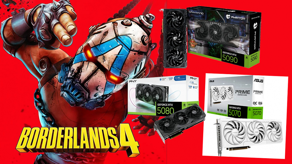 Geforce-Grafikkarten im Preisrutsch: Günstiger denn je gibt's RTX 5070 (Ti), 5080 & 5090 - Borderlands 4 gratis dazu