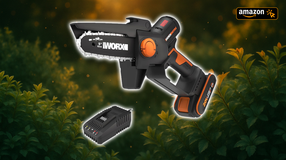 Amazon zersägt den Preis: Mini-Akkukettensäge von Worx jetzt einpacken und sparen
