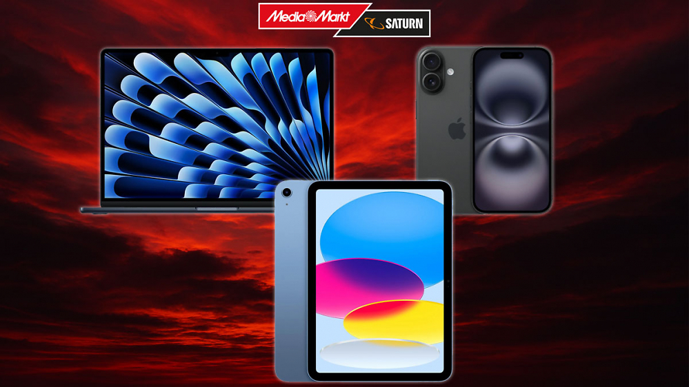 Bis zu -25 % bei den Apple-Deals bei MediaMarkt: iPhone 16, iPad & MacBook jetzt stark reduziert