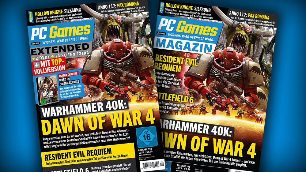 PC Games 10/25: Mit Coverstory zu Dawn of War 4, Preview zu Anno 117: Pax Romana, Test zu Mafia: The Old Country u. v. m.