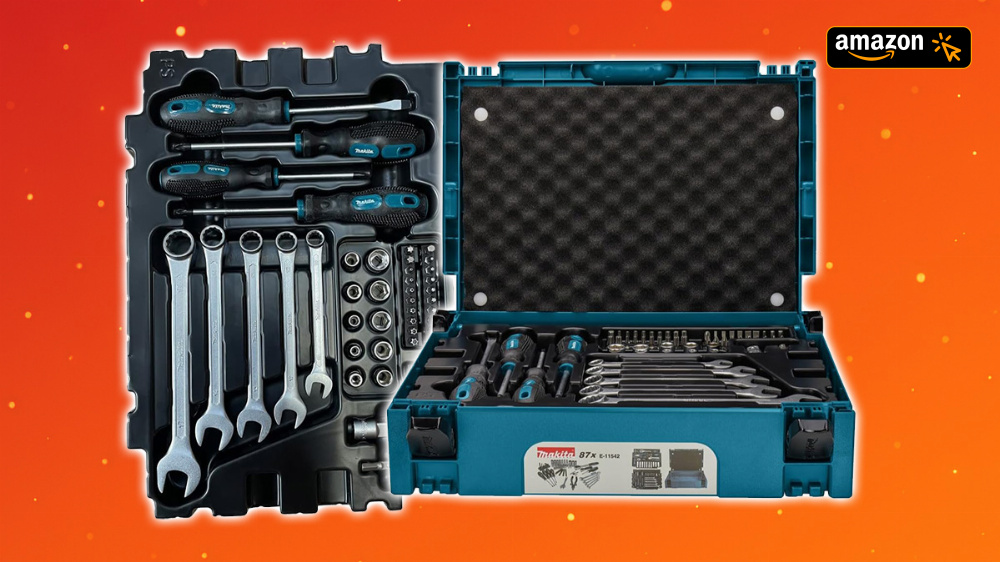 Zum Bestpreis! Makita Werkzeug-Set mit 87 Teilen und Systemkoffer wird für unter 100 € rausgehauen