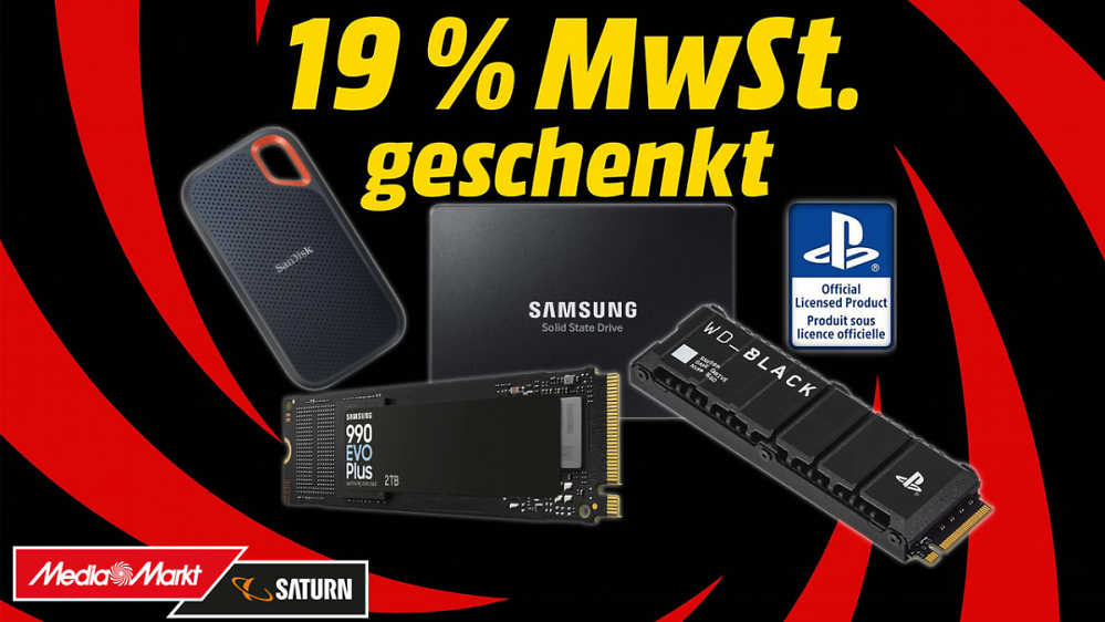 SSD-Upgrade zum Sparpreis: Samsung- und WD-Modelle sind jetzt unschlagbar günstig