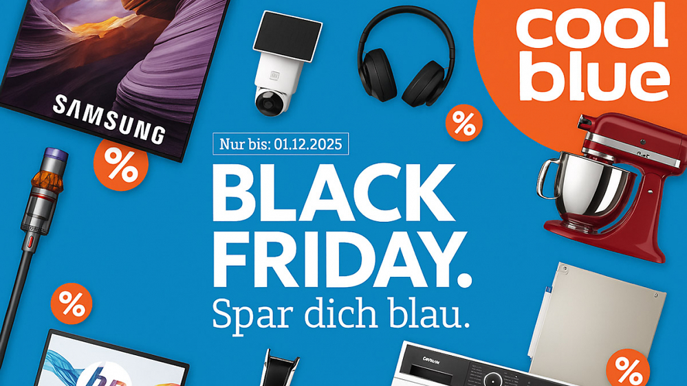 Geniale Black-Friday-Deals: Bei Apple, Garmin, Ninja & Co. dreht Coolblue jetzt richtig auf
