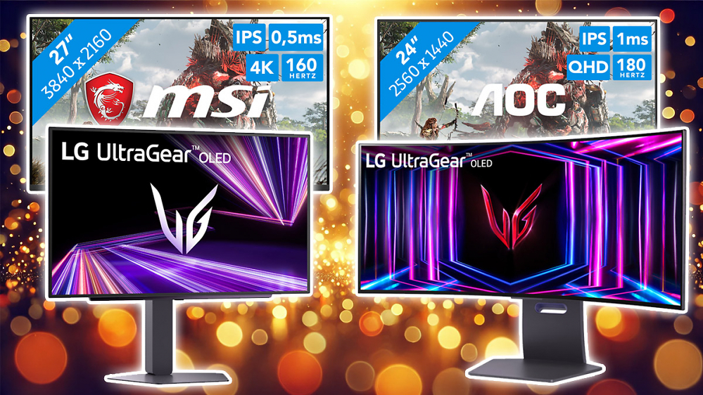 LG-OLEDs zu Rekordpreisen - auch MSI und AOC jetzt günstig wie nie (Black Friday)