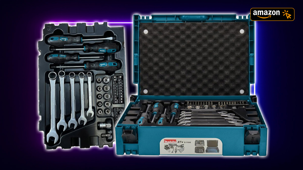 Amazon fegt Makita-Werkzeug-Set zum Bestpreis raus - inklusive Systemkoffer Makpac, Schraubendreher, Bits, Ratsche und mehr (Update)