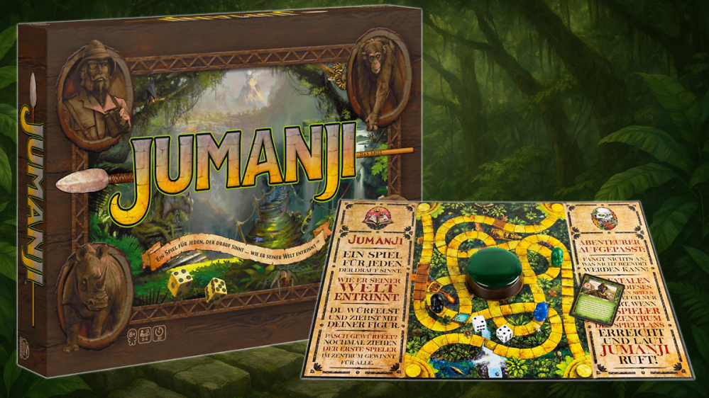 Wer Jumanji würfelt, der gewinnt: Das legendäre Filmspiel kostet bei Amazon weniger