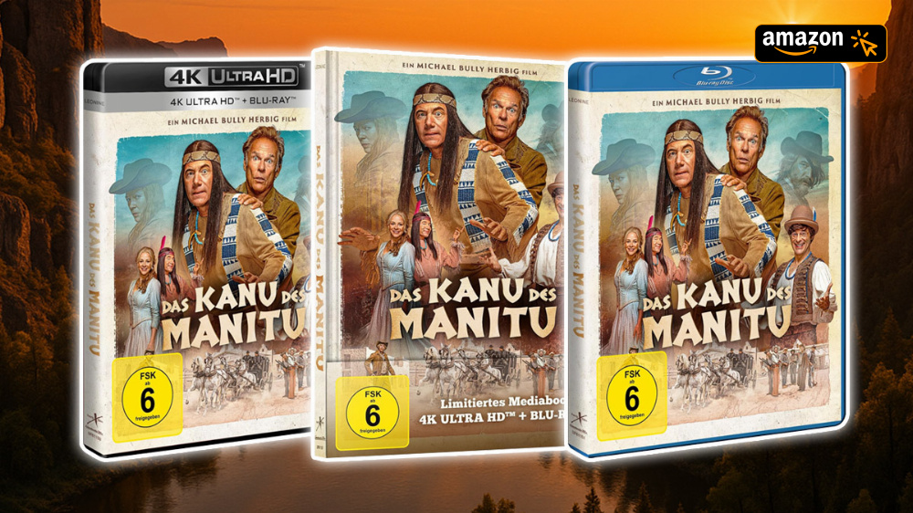 Das Kanu des Manitu hält Erfolgskurs: Der Westernspaß stürmt erfolgreich das Heimkino