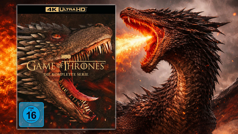 Da wird doch der Drache verrückt: Game of Thrones 4K UHD Komplettbox kracht auf Bestpreis