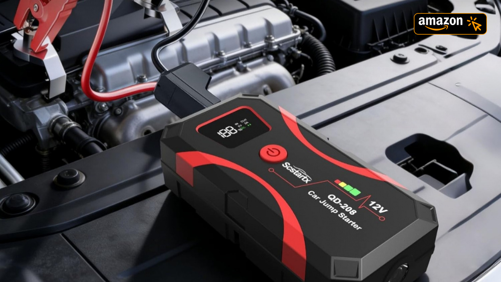 Nie mehr peinliches Starthilfe-Betteln bei leerer Autobatterie: Powerbank unter 30€ ist ein Amazon-Hit