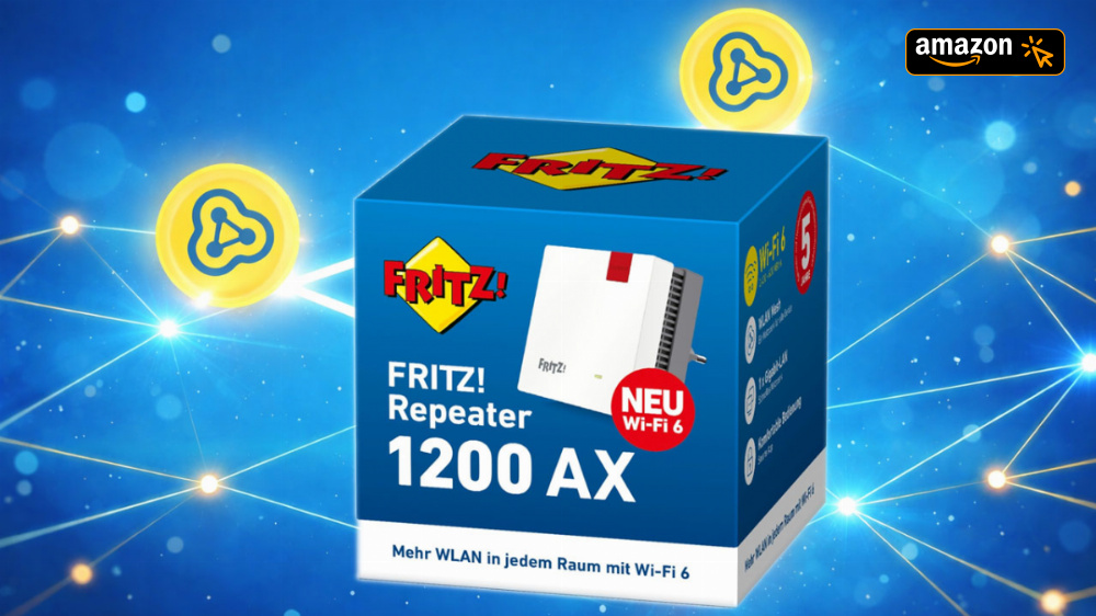 FritzRepeater 1200 AX zum Jahresbestpreis: Wi-Fi-6-Power jetzt für 69 Euro sichern
