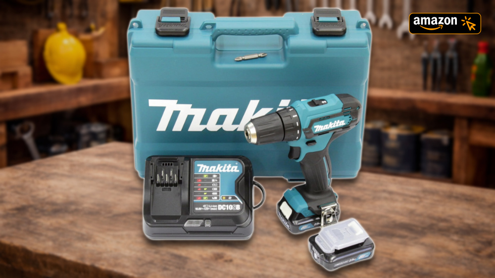 Makita-Deal bei Amazon für 128 €: Mit dabei Bohrschrauber, zwei Akkus, Ladegerät und Werkzeugkoffer
