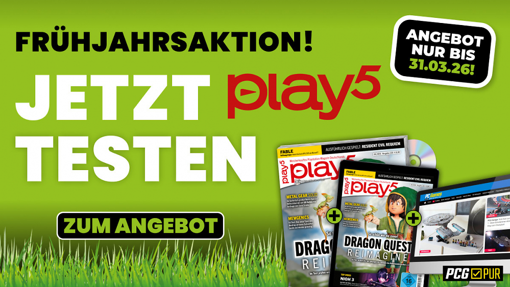 play5 Frühlingsaktion bis 31.3.: 3 Ausgaben im Abo zum absoluten Sparpreis - mit Dragon Quest 7