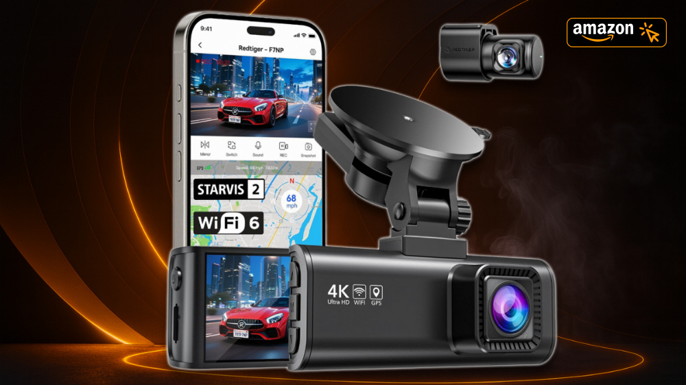 Amazon verramscht 4K-Dashcam: Redtiger F7NP mit 37 % Rabatt und Bestseller Nr.1 in den Charts