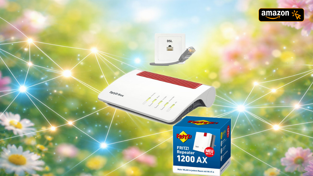 Im Frühlingsangebot zum Jahresbestpreis: Fritzbox 7590, FritzRepeater 1200 AX und mehr