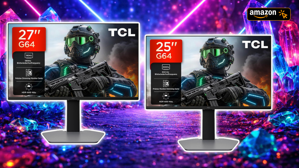 TV-Größe greift bei Gaming-Monitoren an: Tiefstpreise für TCL-Displays mit WQHD & Full HD