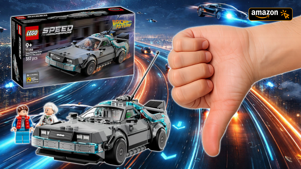 Obwohl ich den Lego DeLorean mag, ist eine Sache unnötig billig: Nun ist er bei Amazon wieder lieferbar