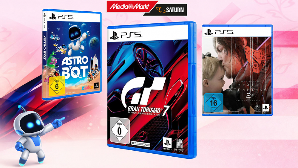Bis zu -62% im PS5-Frühlingssale bei MediaMarkt: Gran Turismo 7 und weitere Playstation-Highlights
