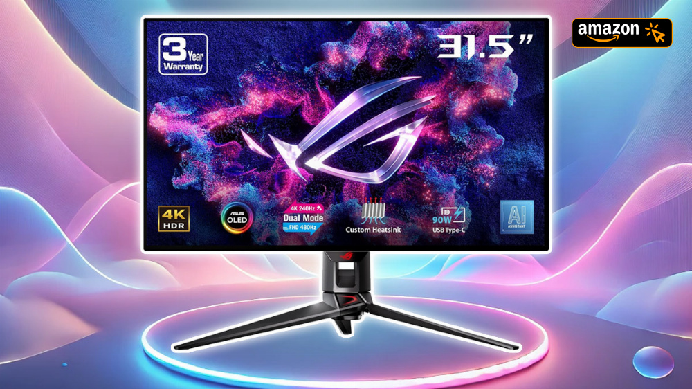 4K-OLED mit bis zu 480 Hz: Mächtiger Asus-Monitor zum besten Preis jemals im Angebot
