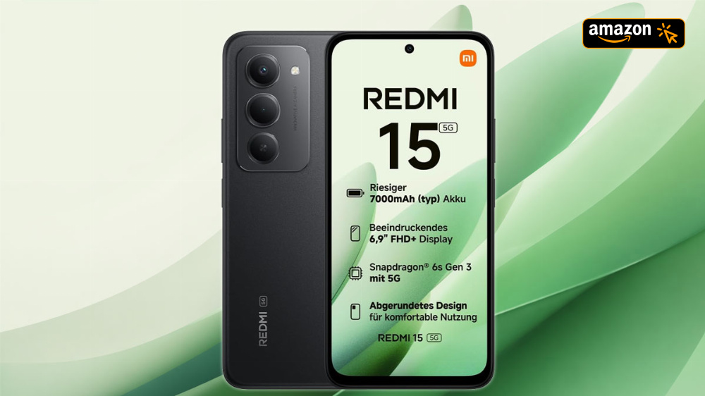 Xiaomi Redmi 15 5G | 6,9 Zoll und 7000-mAh-Akku kosten keine 180 Euro bei Amazon