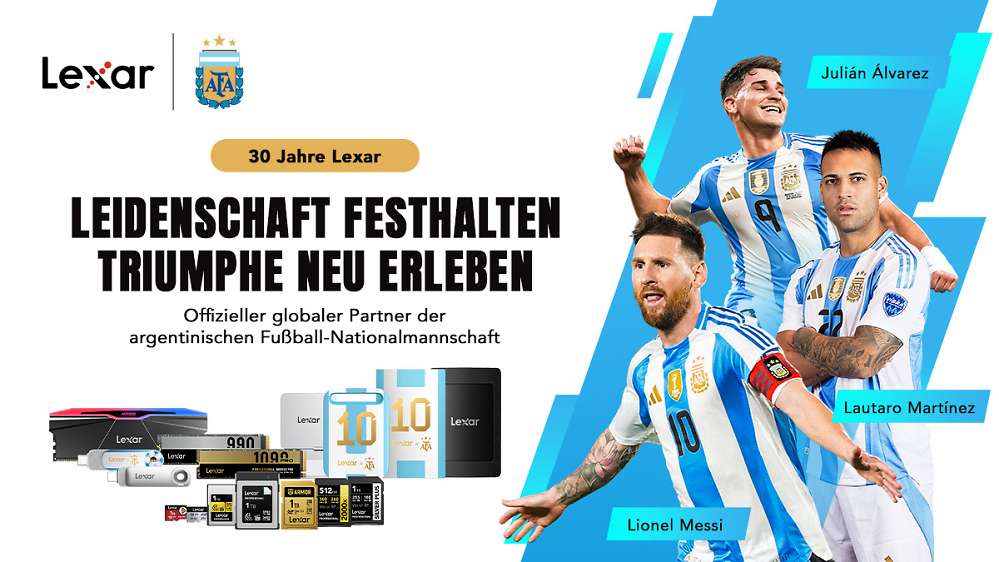 30 Jahre: LEXAR feiert Jubiläum mit globaler Partnerschaft und neuen SSD-Designs