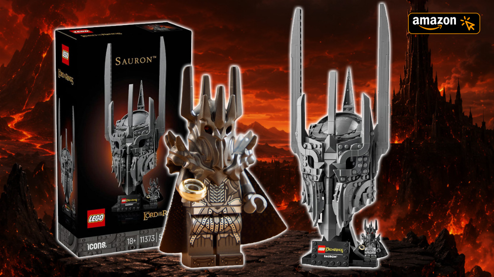 Herr der Ringe Fans greifen günstig wie nie zu: Lego Saurons Helm mit Minifigur fällt auf Amazon-Tiefstpreis