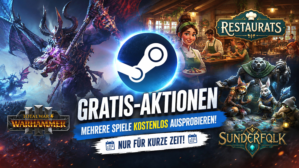 Steam startet große Gratis-Aktion mit Spielen für fast 170 Euro