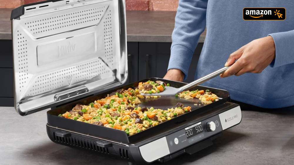 Nach Heißluftfritteuse und Eismaschine der nächste Ninja-Hit? Neuer Sizzle Pro XL Indoor-Grill beim Prime Day stark reduziert