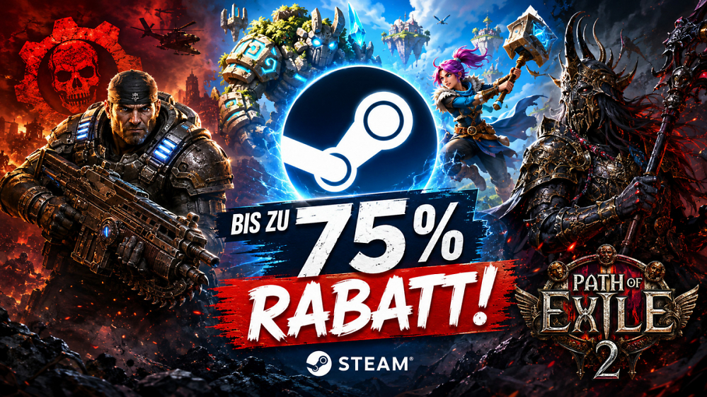 Steam Midweek Sale startet mit Rabatten von bis zu 75 Prozent