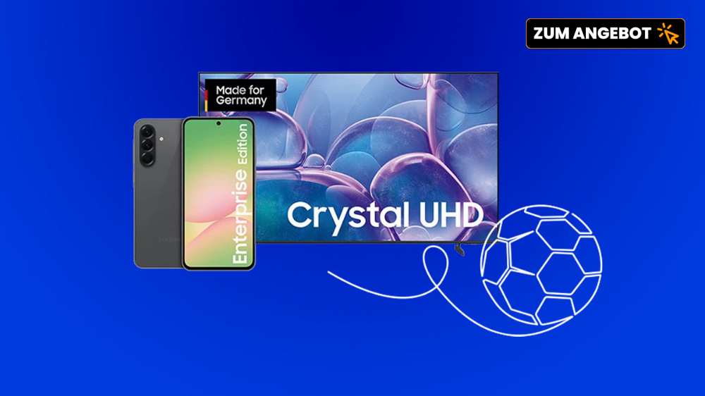 55-Zoll-TV mit Gratis-Handy: o2 legt ein Samsung Galaxy A56 (UVP 339,90€) geschenkt dazu