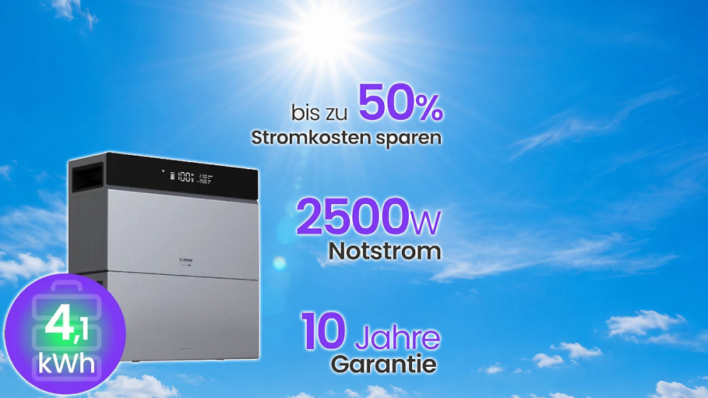 Gewappnet für die Hitzewelle: Vielseitiger Balkonkraftwerkspeicher mit 4 kWh stark reduziert